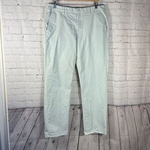 Bonobos Mens Khaki Straight Fit Pale Green Chino  Pants W36 L32